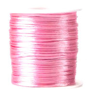Satijnkoord 1mm Lichtroze