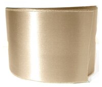 Satijnlint breed taupe 70mm