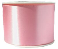 Satijnlint breed lichtroze 70mm
