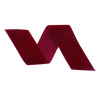Fluweel lint 15mm bordeaux