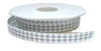 Grijs geruit lint 9mm