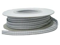 Grijs geruit lint 5mm