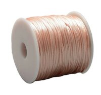 Satijnkoord 1mm Perzik