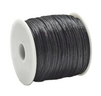 Satijnkoord 1mm grijs