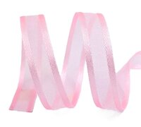Organza satijn lint lichtroze