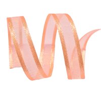 Organza satijn lint Perzik