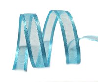 Organza satijn lint turquoise