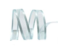 Organza|satijn lint lichtblauw