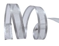 Organza satijn lint zilver