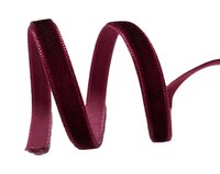 Fluweel lint 6mm Wijn