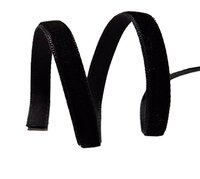 Fluweel lint 6mm zwart