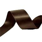 Satijnlint 9mm donkerbruin|22mtr
