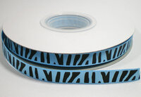 Zebra lint blauw,9mm