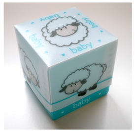 Baby sheep blauw|10 doosjes