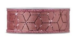 Fluweel Arabesque rosymauve,draad