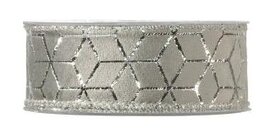 Fluweel Arabesque grijs,draad