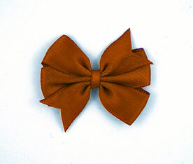 Dubbele strik koper satijn|25st.