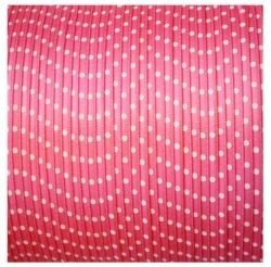 Roze stipjes lint, 3mm-5.5mtr