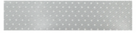 lichtgrijs lint met stipjes, 16mm 3.5mtr