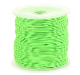 Elastiek rond neon groen 1mm|200mtr