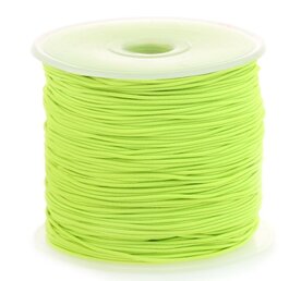 Elastiek rond neon geel 1mm|200mtr