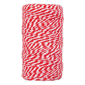 Rood/wit koordje 2mm