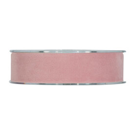 Fluweel lint DZ oudroze 25mm