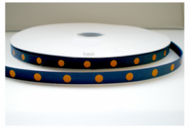 Dots lint marine/oranje 18mtr