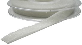 Wit vachtje van stof 10mm