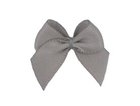 Plak strikjes grijs|100 st.