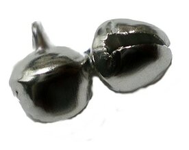 Zilverkleurige belletjes,100 stuks