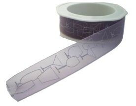 Paars cocktailglazen organza lint