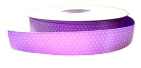 Stippen lint satijn lila,16mm