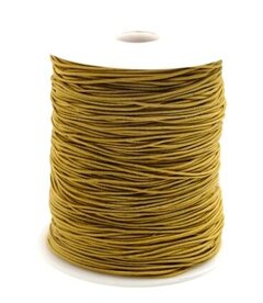 Elastiek rond mosterd 1mm|200mtr