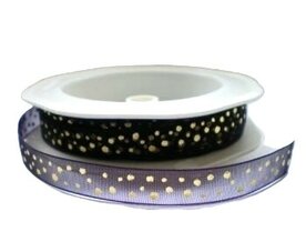 Organza stippen lint paars