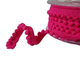 Pompom band fuchsia smal