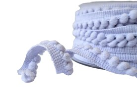 Pompom band Lila smal
