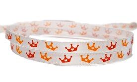 Oranje kroontjes lint