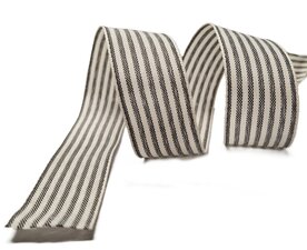 Stripe lint zwart 25mm