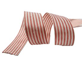 Stripe lint rood 25mm