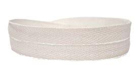 Keperband wit cotton 9mm