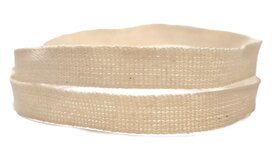 Katoen lint naturel 10mm