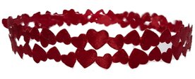 Luv hartjes band rood