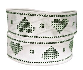 Hart organza lint groen 