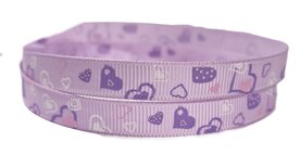 Hartjes lint lila grosgrain