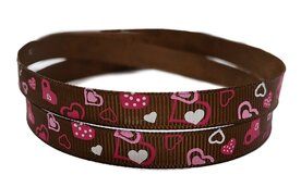 Hartjes lint bruin grosgrain