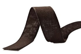 Donkerbruin texture lint 12mm