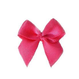 Satijn strikjes hardroze|100st.