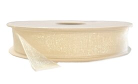 Organza lint ivoor 15mm