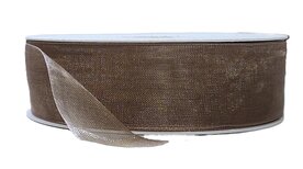 Organza lint taupe 25mm